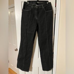 Bill Blass black jeans size 10 NWT